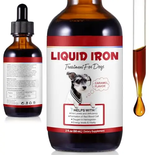 FSLHCY liquid iron supplement for dogs with folate and B12