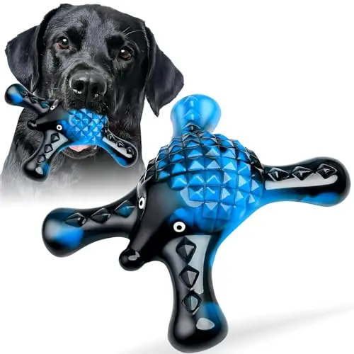 Ouilter blue hedgehog-shaped nylon dog chew toy