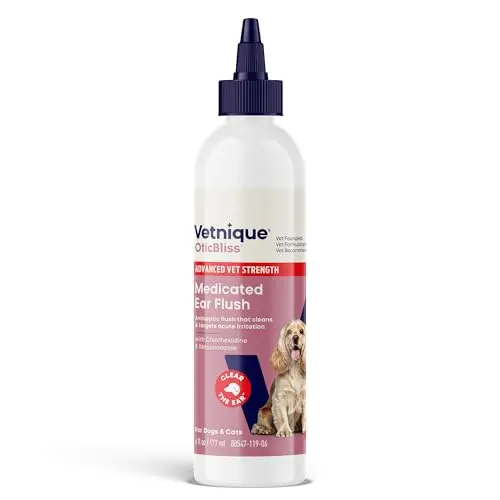 Vetnique Oticbliss Advanced Strength Dog Ear Flush bottle