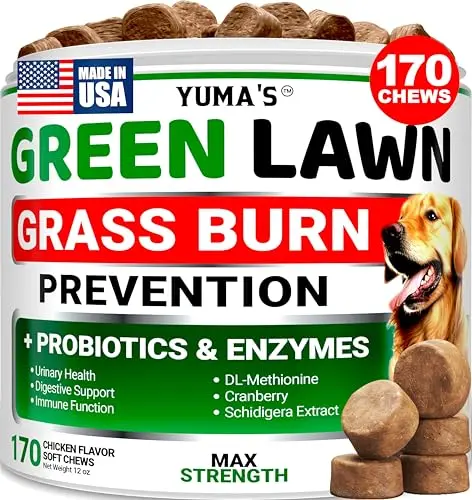 YUMA'S Dog Urine Neutralizer chewable tablets for lawn spots