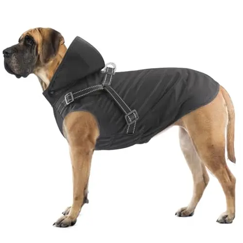Mosucoirl dog raincoat in black