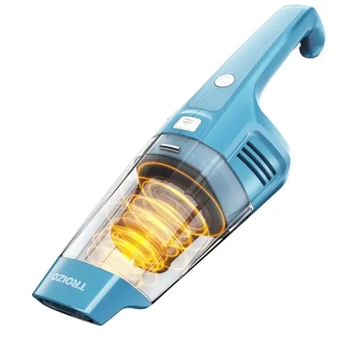 TROIZO blue lightweight cordless handheld vacuum cleaner