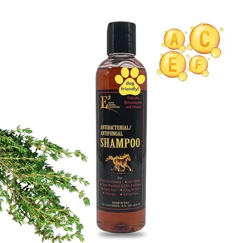 E3 Antifungal Ketoconazole and Thymol Shampoo for horses and dogs with nano vitamins