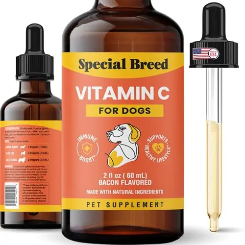 Special Breed vitamin C liquid supplement for dogs with bacon flavor