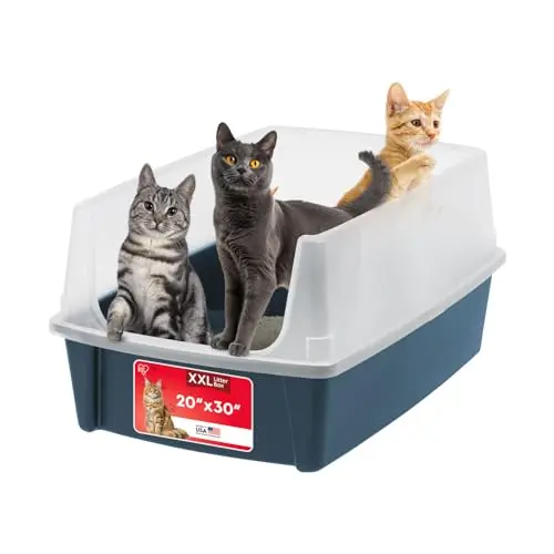 IRIS USA XX-Large Open Top Cat Litter Box for large cats