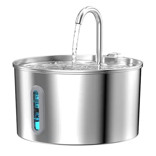 KOOGMOON stainless steel cat fountain with compact size