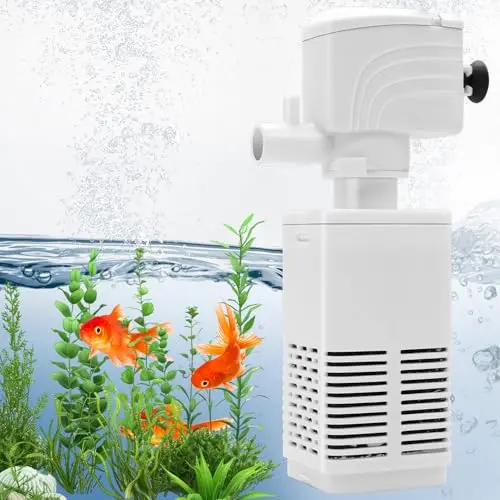 NDWLNYDM white submersible filter pump with adjustable air flow for mid-size tanks