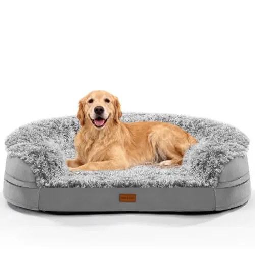 iweepet Thickened Orthopedic Washable Dog Bed for Extra Large Dogs