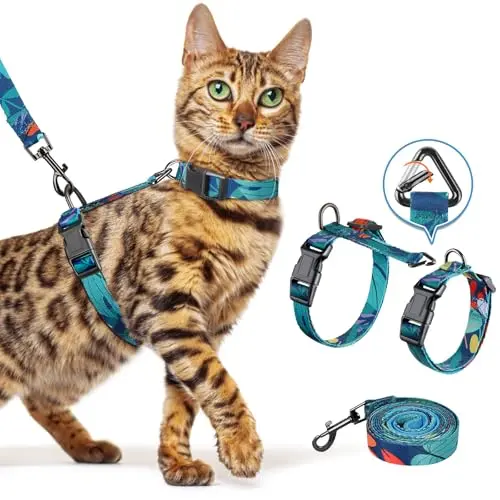 Halypet H300 Pro cat harness in Morandi Green with a 3-in-1 design