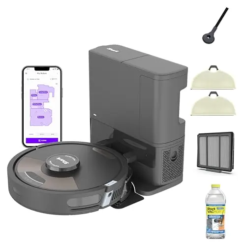 Shark Matrix Plus robot vacuum and mop in black/mocha