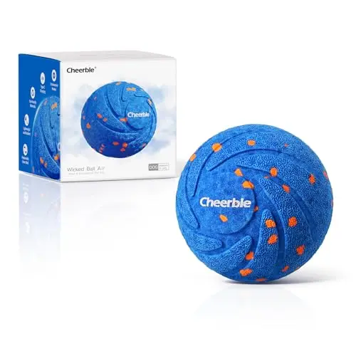 Cheerble Wicked Ball AIR blue interactive dog ball