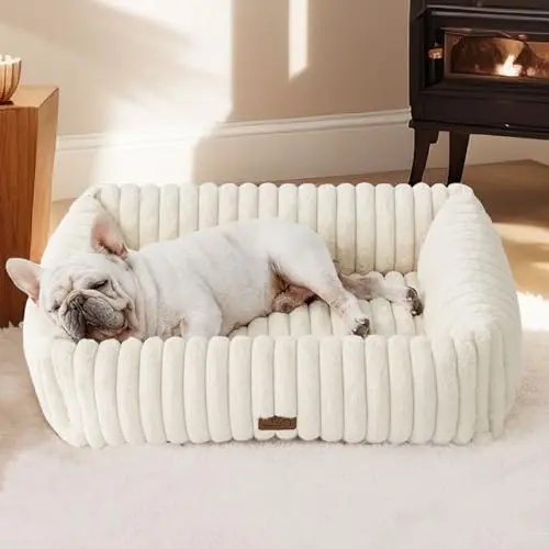Bedsure dog bed with raised sides and soft fleece
