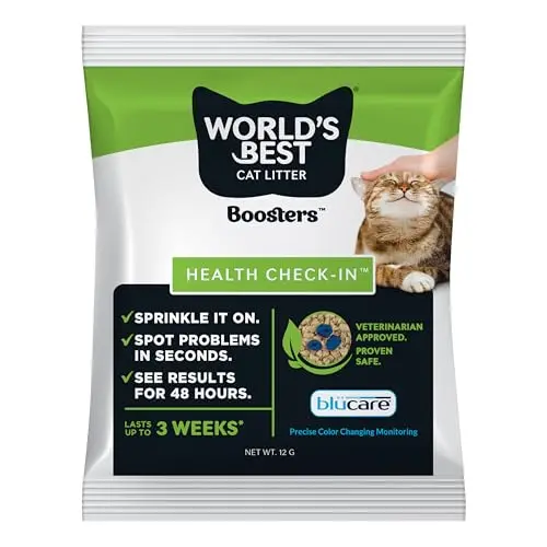 World's Best Cat Litter Boosters Health Check-in additive packet