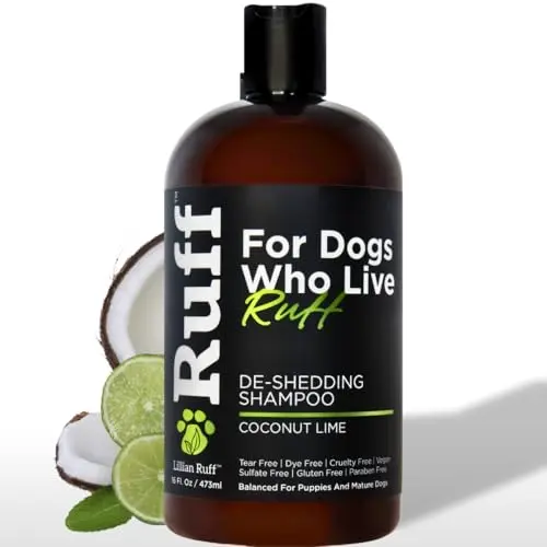 Ruff by Lillian Ruff Deshedding Dog Shampoo bottle