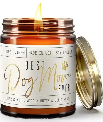 SOY AND SASS 'Best Dog Mom Ever' soy candle in reusable jar