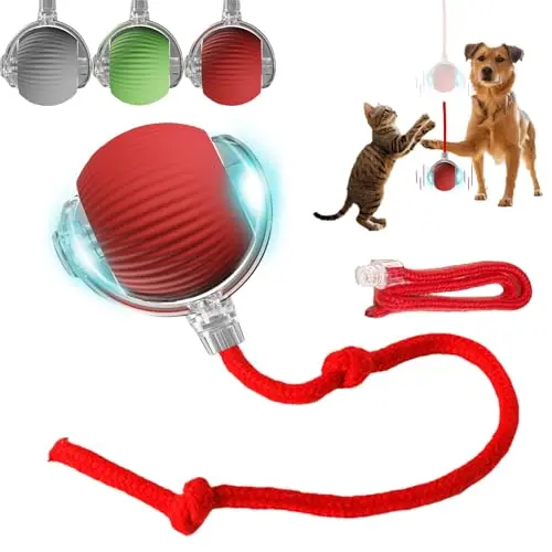 Generic red interactive ball toy for dogs and cats