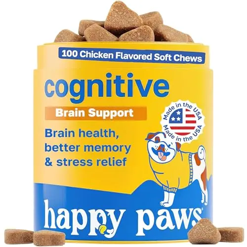 Happy Paws Cognitive Taurine Supplement soft chews for dogs