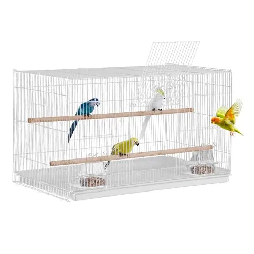 VEVOR 30-inch stackable flight bird cage for canaries with handle