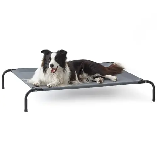 Love's cabin elevated cooling dog bed for large dogs