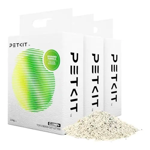 PETKIT Upgraded Clump+ tofu mixed cat litter with low tracking and dust-free formula