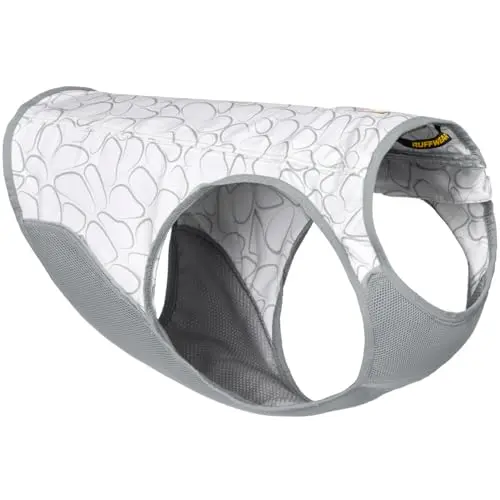 Ruffwear Swamp Cooler zip-up dog vest in graphite gray with mesh lining