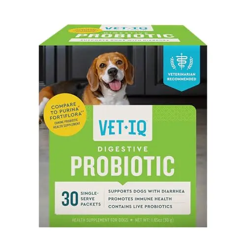 VetIQ Probiotic Powder in single-serve packets for dogs