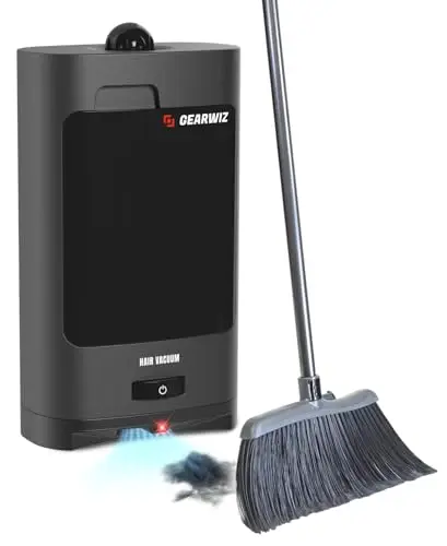 Gearwiz touchless automatic vacuum dustpan in an office setting