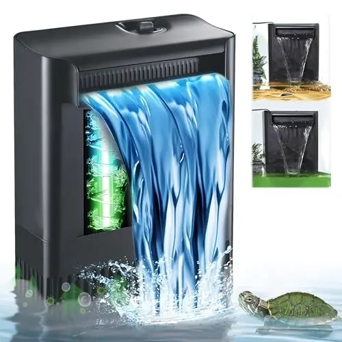 TARARIUM turtle tank filter with built-in UV sterilization light