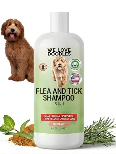 WE LOVE DOODLES gentle flea and tick shampoo for dogs with sensitive skin