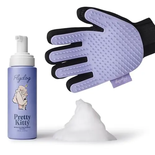 Pretty Kitty Waterless Dry Shampoo with Grooming Glove