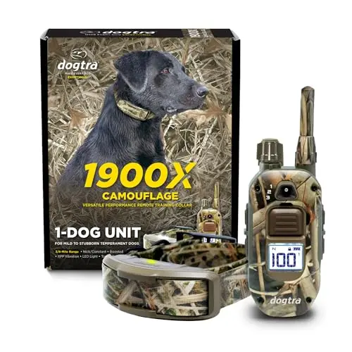 Dogtra 1900X Camouflage e-collar for outdoor training