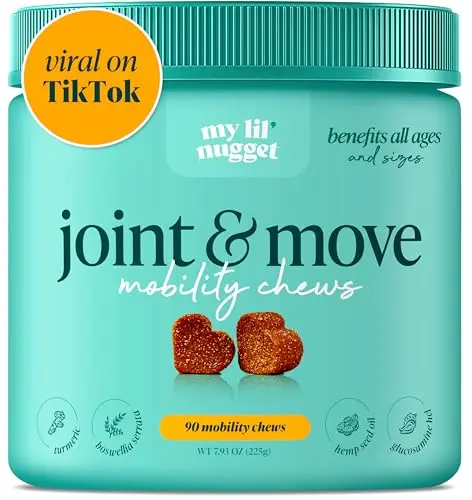My Lil Nugget bacon-flavored hip and joint soft chews for dogs