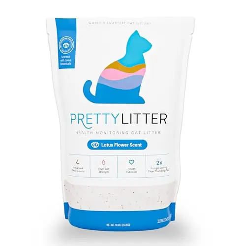 PrettyLitter Health Monitoring cat litter bag with silica gel crystals for health tracking