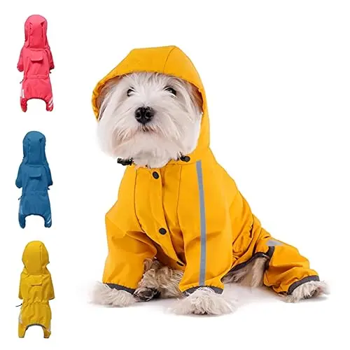 Mabawa dog raincoat in yellow
