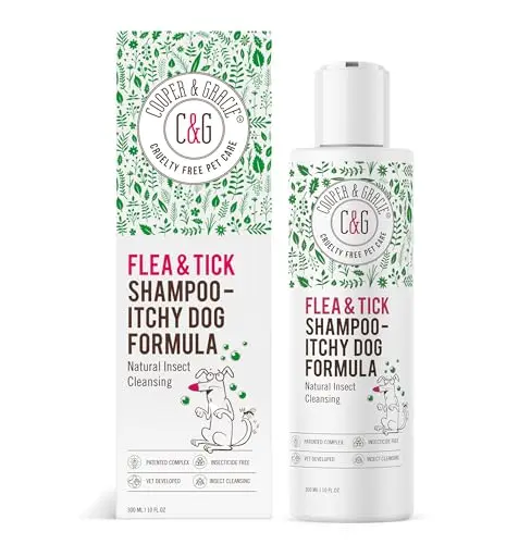 C&G PETS plant-based flea and tick shampoo for dogs with sensitive skin