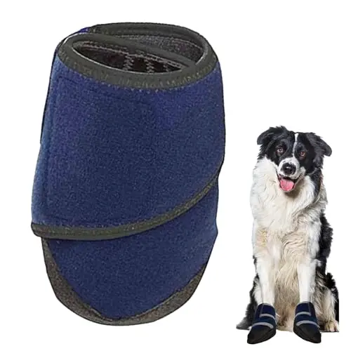 Healers navy and black medical dog bootie for injured paws
