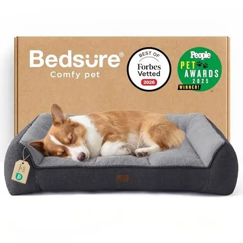 Bedsure orthopedic dog bed with thick padding and waterproof cover