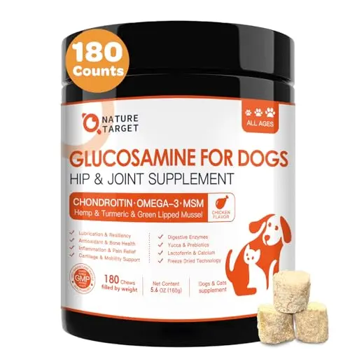 NATURE TARGET chicken-flavored crunchy hip and joint chews for dogs
