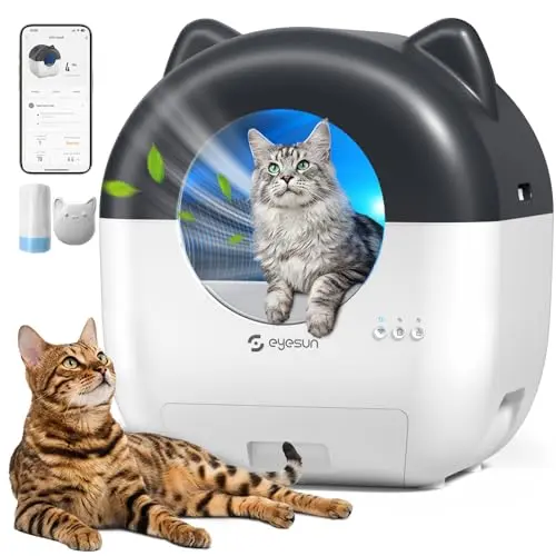 EYESUN automatic self-cleaning litter box with extra-large drum