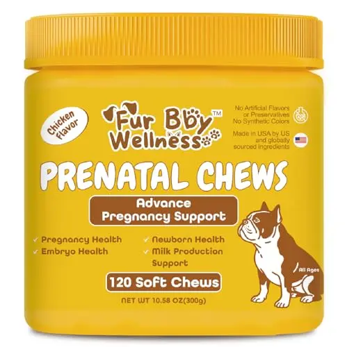 Fur Bby Wellness Dog Prenatal Vitamins soft chews for pregnant dogs