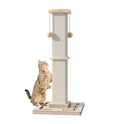 MeowHomm 32-inch heavy-duty scratching post for indoor cats