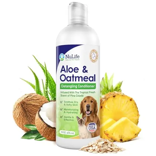 NuLife Oatmeal and Aloe Vera Dog Conditioner bottle
