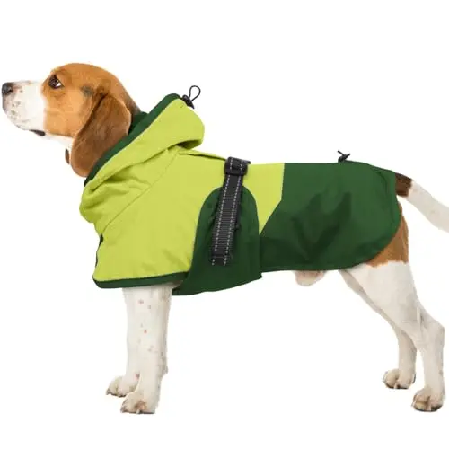 BRKURLEG dog raincoat in green