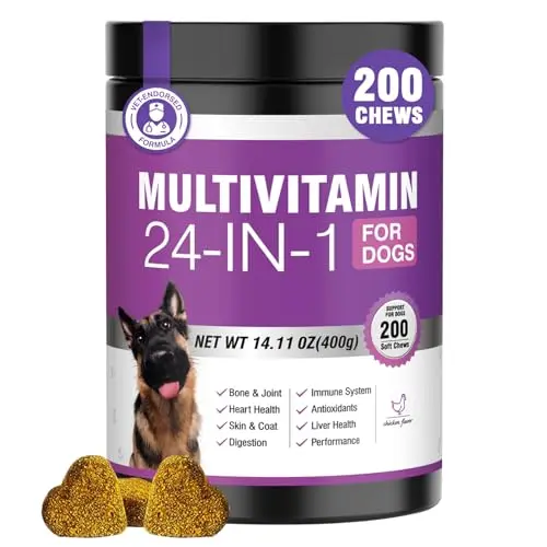 TTLXBL 24-in-1 Dog Multivitamin Chewable Chicken Flavor