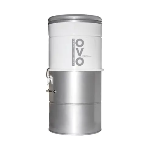 OVO 700 Airwatts 25L Central Vacuum System with white canister