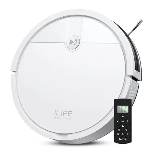 ILIFE V2 slim robot vacuum cleaning under a bed or sofa