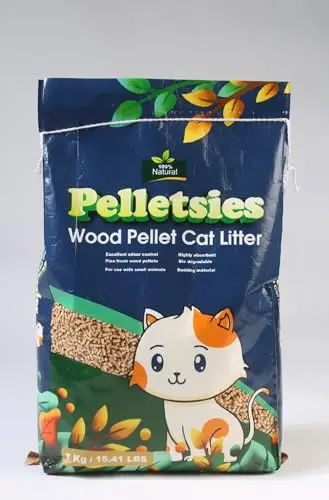 Pelletsies All Natural Pine Wood Cat Litter 15.41 lb bag