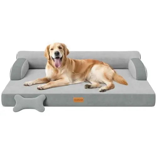 CWAWZ dual-sided orthopedic dog bed with egg crate foam