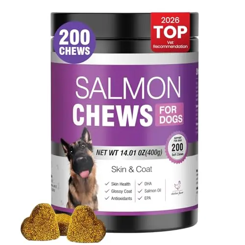 TTLXBL Omega 3 skin and coat chews for dogs, 200 count
