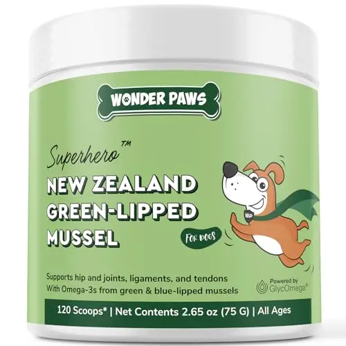 Wonder Paws green lipped mussel powder with blue mussels for dogs